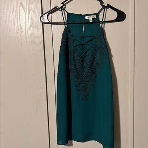 Nine Britton Teal Strappy Top